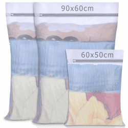 Wäschenetz Wäschebeutel Wäschesack groß für die Waschmaschine, Netz-Wäschebeutel Wäschenetze mit Reißverschluss für Feinwäsche, Unterwäsche, Socken, Gardinen, Fleecedecken, Bettwäsche (3 Stück) 3er Pack (XL, XXL) Angebot bei HelloDeals