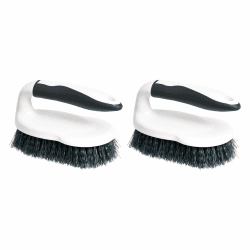 Amazon Basics Universal-Scheuerbürste, 2 Stück, Schwarz/Weiß Angebot bei HelloDeals