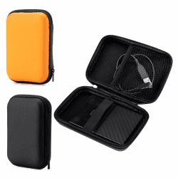 2Pcs Festplatten Tasche，Elektronik Tasche Organizer, für Kabel, Powerbanks, USB-Sticks, Tragbar für Reise/EDC (15x10x4cm) Angebot bei HelloDeals