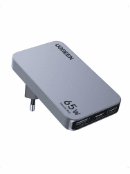 UGREEN Nexode Pro 65W USB C Ladegerät Slim mit EU/US/UK Stecker GaN USB-C Netzteil 3-Port Charger Schnellladegerät kompatibel mit MacBook, iPad, iPhone 17, Galaxy S25 Ultra, Dell XPS Angebot bei HelloDeals