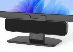 Inwa 10W PC Lautsprecher, USB Monitor Speaker mit Clip-On, HD Stereo Sound, Clip per 0.1-1.1’Monitor, USB A/C für PC, Laptop, Desktop, Plug and Play(Schwarz, Akustikstoff) 1,5M Angebot bei HelloDeals