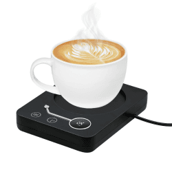 Mcbazel Kaffeetassenwärmer 40°C-55°C. 55°C-65°C. 65°C-75°C Grad Celsius Schwerkraft-Sensor Celsius DREI-Geschwindigkeits-Temperatur-Timing Tassenwärmer mit EU-Stecker -Schwarz Angebot bei HelloDeals