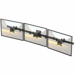 Monitor Wandhalterung 3 Monitore für 17-32 Zoll Bildschirme, Schwenkbare und neigbare,VESA 75x75/100x100mm, Max.7 kg pro Bildschirm, Schwarz Angebot bei HelloDeals