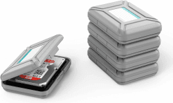 Yottamaster 5 Stück 3.5 Zoll Festplattentasche Schutztasche Schutzbox für 3.5'' Festplatten/Kameras/Mobile Stromversorgung/Digitale Geräte Staubdic Gris-5 Pcs Angebot bei HelloDeals