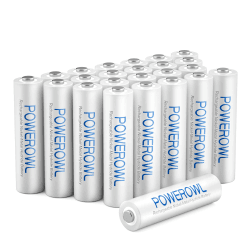 Akku AAA POWEROWL AAA Akku NI-MH AAA Batterien Wiederaufladbare Aufladbare Batterie Akkubatterien ((1.2v Geringe Selbstentladung,1000mAh) 24 Stück Angebot bei HelloDeals
