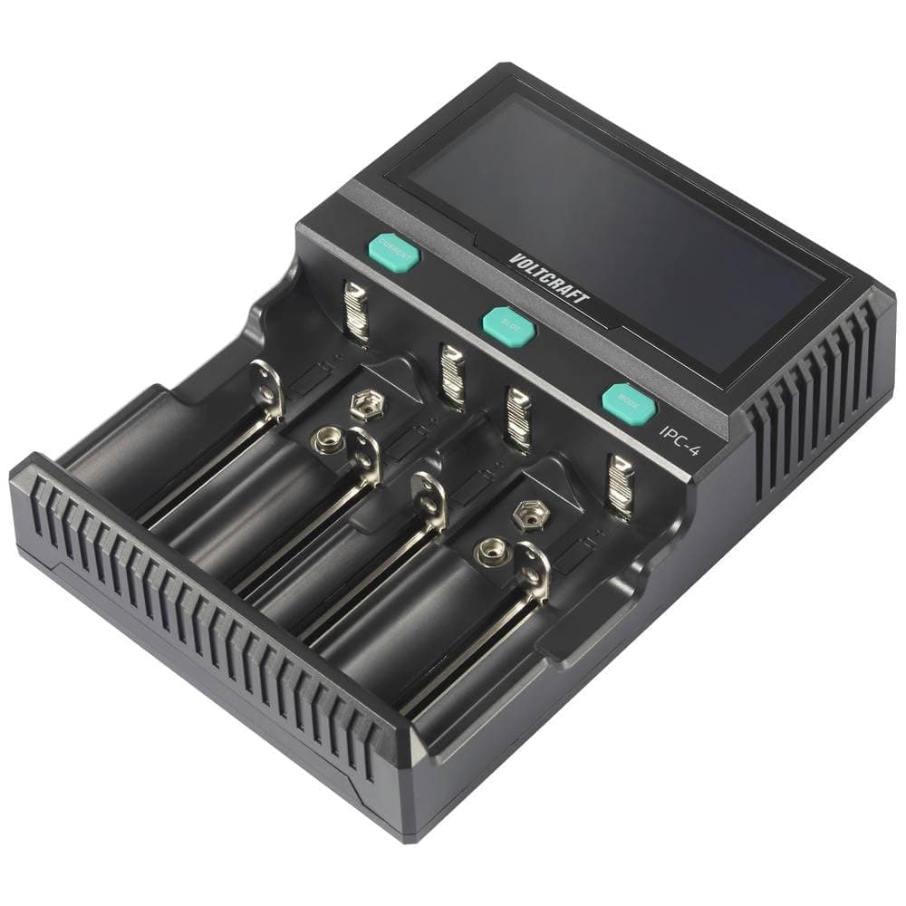 VOLTCRAFT IPC-4 Rundzellen-Ladegerät LiIon, LiFePO, NiMH, NiCd, LiFePO4 A, Mignon (AA), Micro (AAA), Mini (AAAA), Baby Angebot bei HelloDeals
