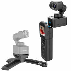 Feiyu Pocket 3 Kit 3-Achsen Gimbal Kamera – 4K Ultra HD, 12MP Fotos, Abnehmbarer Griff, Magnetische Basis, Gesichtstracking, Zeitraffer & Zeitlupe, WiFi, 1/2.3" CMOS Sensor Feiyu Pocket 3 Set Angebot bei HelloDeals