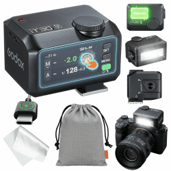 GODOX IT30PRO F Kamera Blitz, IT30 PRO F Mini Blitzgeräte, TTL HSS 1/8000s Flash, Kompatibel mit Fujifilm X100VI GFX100RF XS20 XS10 XT30 II XT5 XM5 GFX50S GFX50R X-T4 X-T3 X-E4 Angebot bei HelloDeals