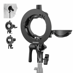 NEEWER CRB1 S Typ Halterung mit Bowens Mount und Schirmloch für Z2 Z1 Z760 NW760 NW700 TT560 Q3 Quadratkopf Rundkopf Blitz Speedlite Kompatibel mit Godox AD200Pro V1 Angebot bei HelloDeals