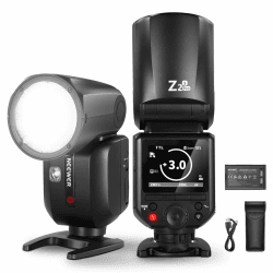 NEEWER Z2PRO-S 2.4G TTL Round Head Blitz Speedlite Kompatibel mit Sony, Drahtlos Kompatibel mit Godox, 76Ws 1/8000s HSS, Upgraded UI, TTL/M TCM Schalter, 7.2V/3000mAh Batterie, 600 Full Power Flash für Sony mit 3000mAh Akku Angebot bei HelloDeals