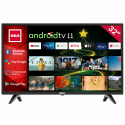 RCA RS32H2 Android Smart TV 32 Zoll (80 cm) mit Google Assistant, Chromecast, Netflix, Prime Video, Google Play, YouTube, Disney+, WiFi, BT-Fernbedienung mit Mikrofon, Triple Tuner 32" Android TV Angebot bei HelloDeals