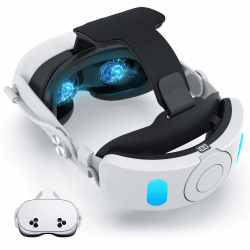 NEWENMO Elite Strap mit Akku 10000mAh für Meta Quest 3S, Komfort Battery Head Strap kompatibel mit Oculus Quest 3S Zubehör, Verstellbares Kopfband mit schnelles Aufladen und längere Spielzeit Angebot bei HelloDeals