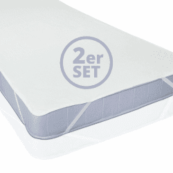 Lumaland 2X wasserdichte Matratzenauflage 90 cm x 200 cm | Öko-Tex Zertifiziert, Oberfläche aus 100% Baumwolle | Wasserundurchlässiger & atmungsaktiver Matratzenschoner 90x200 2 Matratzenauflagen Angebot bei HelloDeals