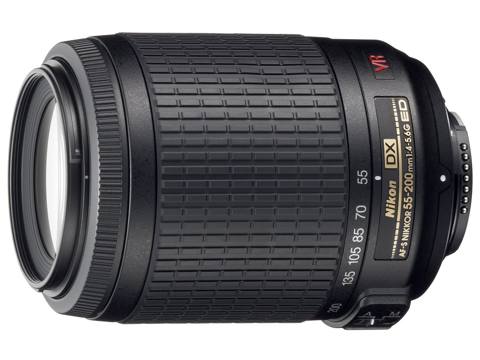 Nikon JAA798DA 55-200 mm F/4-5.6 AF-S VR DX Black Lens - Bulk Packaging (White Box) Angebot bei HelloDeals