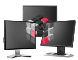 DN 19 Zoll Business Computer Monitor, Desktop Gaming Monitor, HD (VGA - VESA), PC Bildschirm, Schwarz/Grau (Generalüberholt) Angebot bei HelloDeals