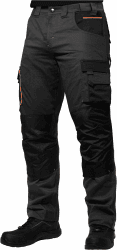 ACE Genesis Pro Herren-Arbeitshose lang - Männer-Arbeitshosen mit Stretch-Bund, Gummizug & Kniepolster-Taschen 52 Schwarz Angebot bei HelloDeals