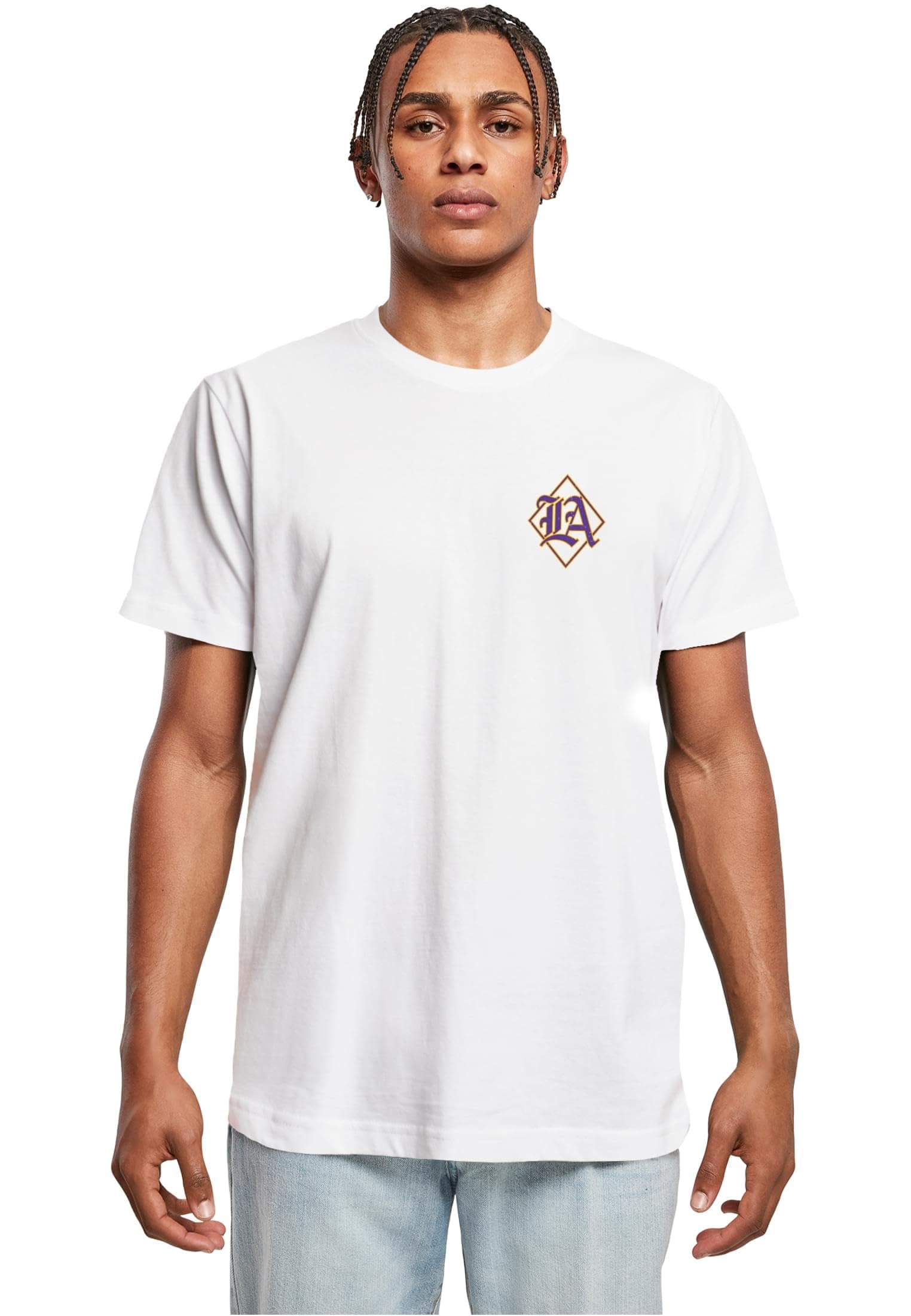 Mister Tee Herren LA City Print Tee XL Weiß Angebot bei HelloDeals