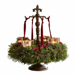 Loberon Kranzständer Antwan, Adventskranzständer, Antik-Finish, Advent, Weihnachtsdekoration, Weihnachten, Gusseisen, antikbraun Angebot bei HelloDeals