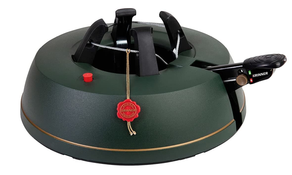 KRINNER® Comfort Grip S Christbaumständer Weihnachtsbaumständer inkl. Fußpedal Einseiltechnik mit 3,0 Liter Wassertank für Baumhöhe bis 2,3m Made IN Germany 94215, Grün (Matt) Angebot bei HelloDeals