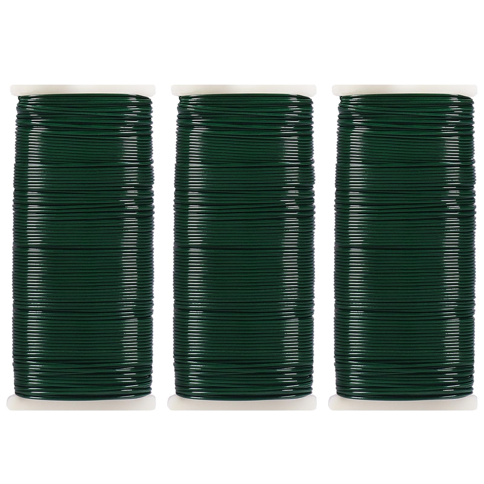 Tenn Well 90M Grün Blumendraht, 3er Bindedraht Set 0.7mm Wickeldraht Basteldraht für die Herstellung von Blumen und Pflanzen, Rosen, Basteln Angebot bei HelloDeals