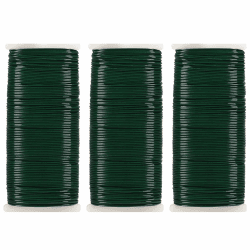 Tenn Well 90M Grün Blumendraht, 3er Bindedraht Set 0.7mm Wickeldraht Basteldraht für die Herstellung von Blumen und Pflanzen, Rosen, Basteln Angebot bei HelloDeals