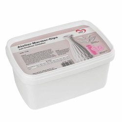 Ideen mit Herz Atelier-Marmor-Gips zum kreativen Gestalten, 1,5kg | Kreativgips zum Anmischen mit Wasser | Gips zum Basteln, DIY, Home-Deko Angebot bei HelloDeals
