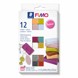 Staedtler 8023 C12-5 FIMO soft ofenhärtende Modelliermasse. Kartonetui mit 12 sortierten Fashion-Farben. Fashion - Farben 12er-Pack Angebot bei HelloDeals