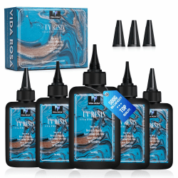 VIDA ROSA 500G UV-Harz Upgrade-Set mit hoher Glanz, hoher Härte und schnelldurchtrocknendem Epoxidharz, geeignet für Beschichtung, Gießen, Armbänder, Schmuckherstellung und DIY-Kunsthandwerk. Angebot bei HelloDeals