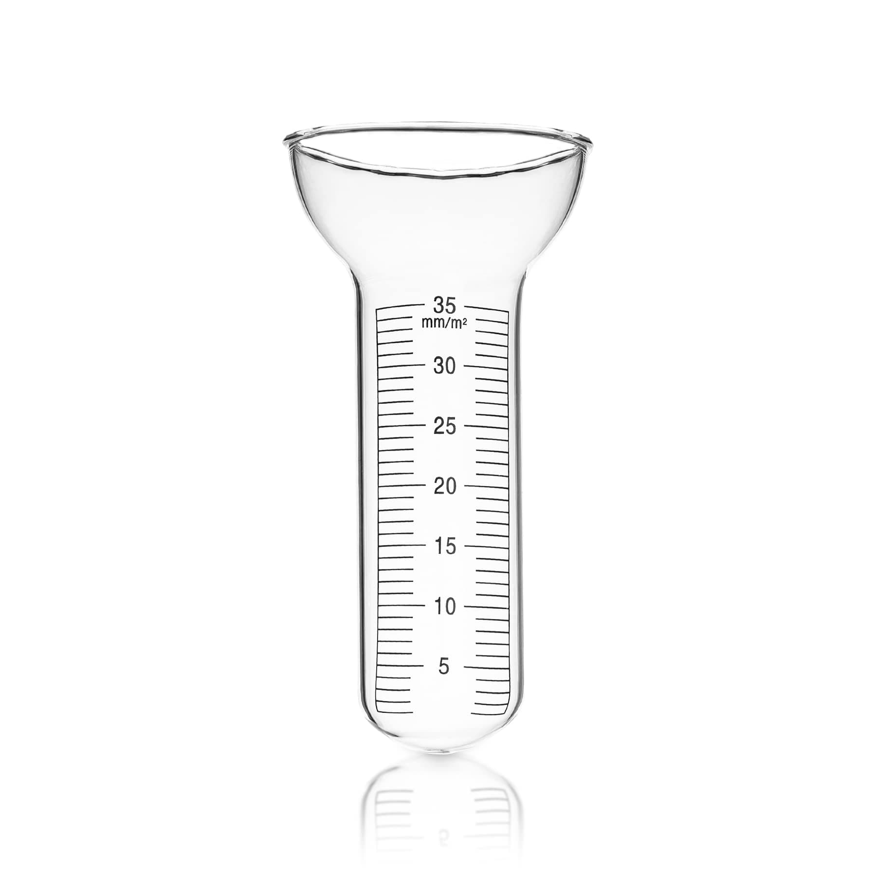 BigDean Regenmesser/Niederschlagsmesser - Für 1-35 mm Messungen - Einfach abzulesen - Qualität aus Glas - Perfekt für das Messen von Niederschlagsmenge Angebot bei HelloDeals