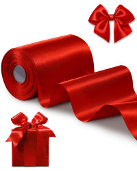 Geschenkband 10cm Breit Satinband Rotes Band für Grand Öffnung, Eröffnungszeremonie, Schleifenband Ringelband für Weihnachten Neujahr Geschenk Hochzeit Valentinstag Deko Rot 10 cm x 20m Angebot bei HelloDeals