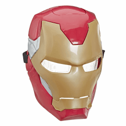 Marvel Avengers Iron Man Elektronische Maske mit coolen Lichteffekten, für Rollenspiele als Tony Stark und als originelle Kostümidee, Rosso Angebot bei HelloDeals