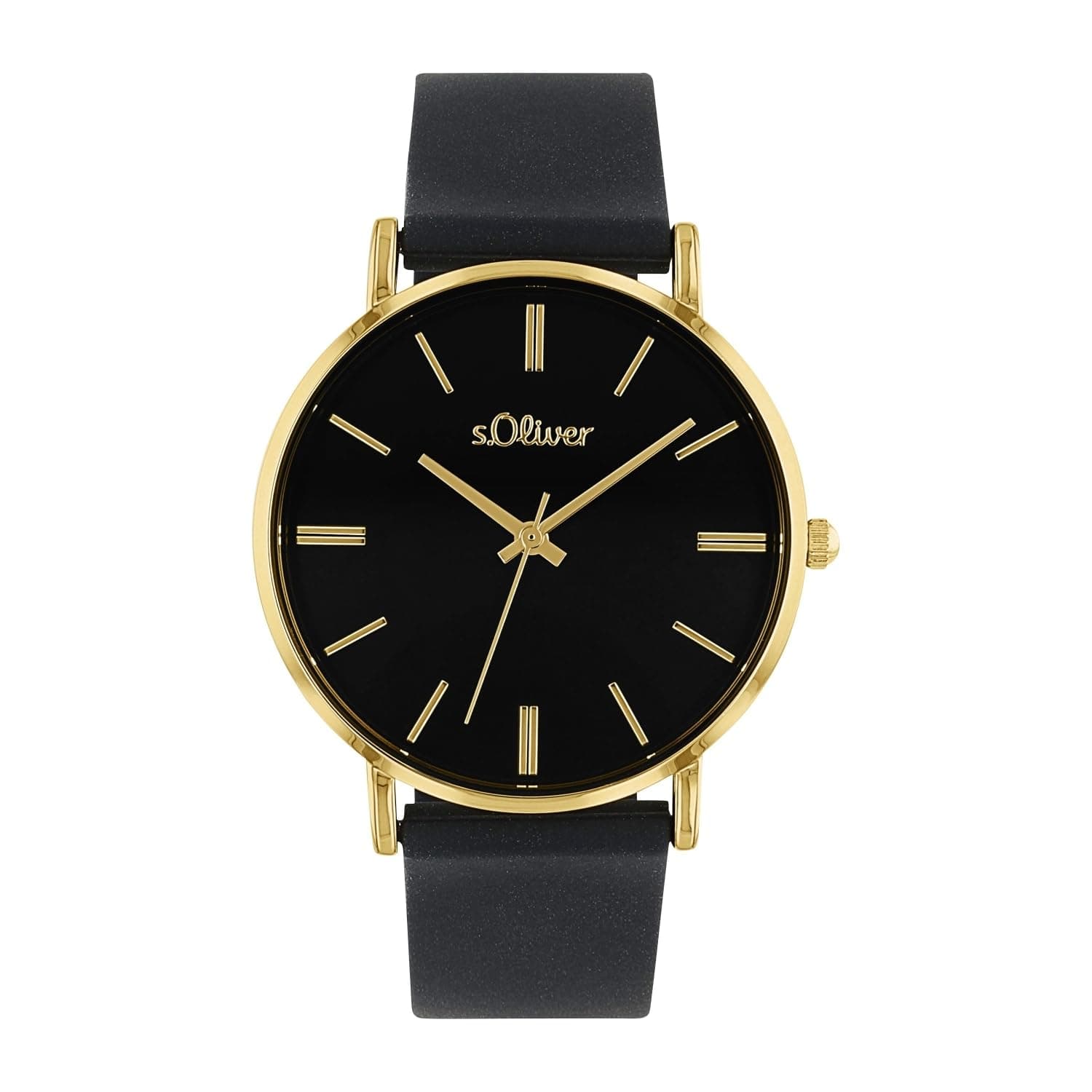 s.Oliver Armbanduhr Damen Quarzuhr Analog, mit Silikon Armband, Silber, 3 bar Wasserdicht, Kommt in Uhren Geschenk Box Angebot bei HelloDeals