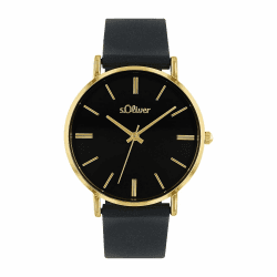 s.Oliver Armbanduhr Damen Quarzuhr Analog, mit Silikon Armband, Silber, 3 bar Wasserdicht, Kommt in Uhren Geschenk Box Angebot bei HelloDeals
