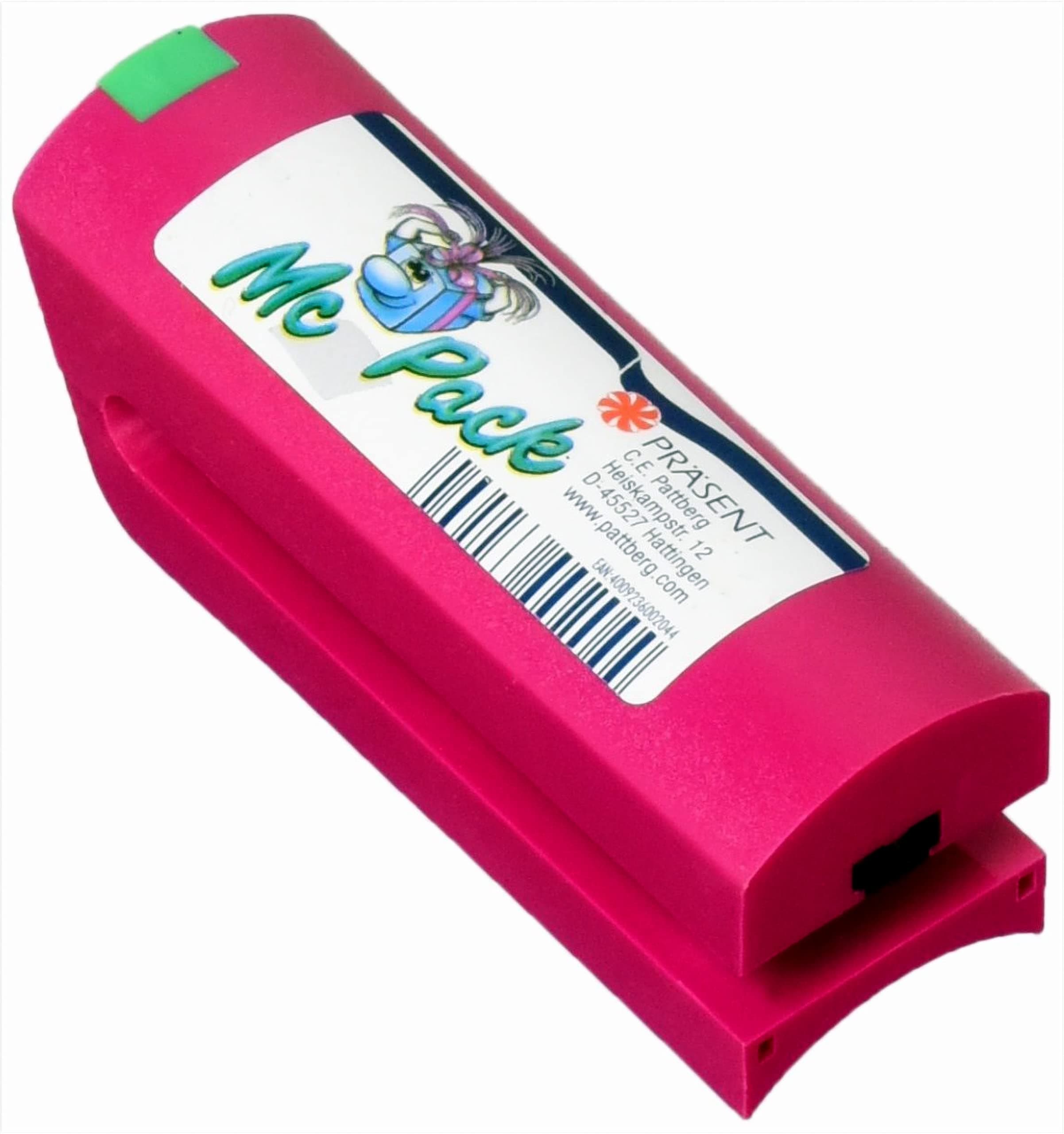 PRÄSENT C.E. PATTBERG Ringelbandspleißer McPack pink zum Basteln, Dekorieren & Verpacken von Geschenken, zu jedem Anlass, für Ringelbänder bis zu 40 mm Breite geeignet Angebot bei HelloDeals
