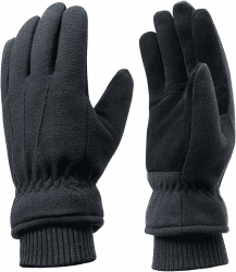 Acdyion Winter Herren Skihandschuhe Warm Futter aus Thinsulate Winterhandschuhe Outdoor Handschuhe für Skifahren Wandern Radfahren Snowboard Schwarz L Angebot bei HelloDeals