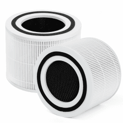 2 Stück Ersatzfilter für LEVOIT Core 300|Core 300S Luftreiniger,3-in-1 H13 HEPA Filter&Hocheffizienter Aktivkohlefilter&Vorfilter,Ersatz Core 300-RF Filter,Weiß [Energieklasse A] Core 300 2 Stück Angebot bei HelloDeals