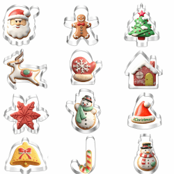 12pcs plätzchenausstecher weihnachten, ausstechformen weihnachten,Plätzchen Ausstecher, Keksausstecher, Plätzchenausstecher, Cookie Cutter, zum Ausstechen von Plätzchen (Weihnachten-2) Angebot bei HelloDeals