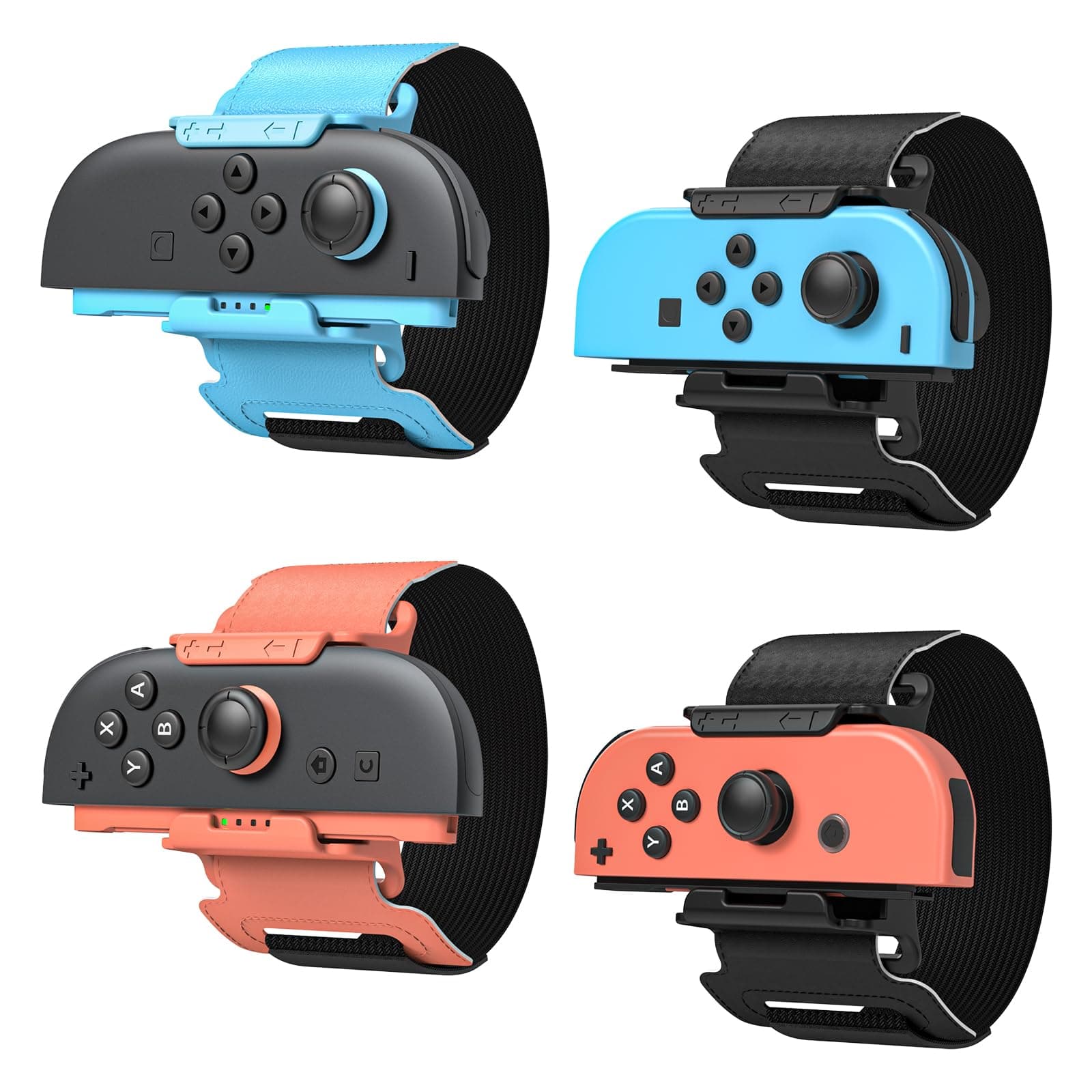 MENEEA 4er-Pack Armbänder für Just Dance 2026 2025 2024 & Zumba Burn It Up [für Switch 2/1], verstellbare elastische Riemen-Zubehör für Joy-Con 2, für Erwachsene & Kinder (Switch 2 (2025)) Angebot bei HelloDeals