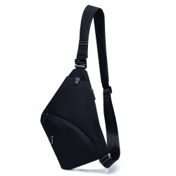 Umhängetaschen Herren RFID Wasserfeste Mini Bauchtasche Mehrere Taschen Schultertasche Anti-Diebstahl Sling Bag Crossbody Tasche Brusttasche für Männer und Frauen 2.0 Schwarz L Angebot bei HelloDeals