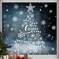 Weihnachtsdeko Fenster Schneeflocken, 230Stück Weiß Schneeflocken Deko Fensterbilder Weihnachten, Wiederverwendbare PVC Fensterdeko Winterdeko Innen, Statische Weihnachtsaufkleber Ohne Kleber Weißer Schneeflocken-aufkleber Angebot bei HelloDeals