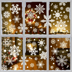 BBLIKE 230 Pcs Fensterbilder Weihnachten, Fensterbilder Weihnachten Selbstklebend, Weihnachtsfensterbilder mit schneeflocken, Weihnachtsbilder Fenster für Glastüren, Tür, Window, Weihnachten, Advent Angebot bei HelloDeals