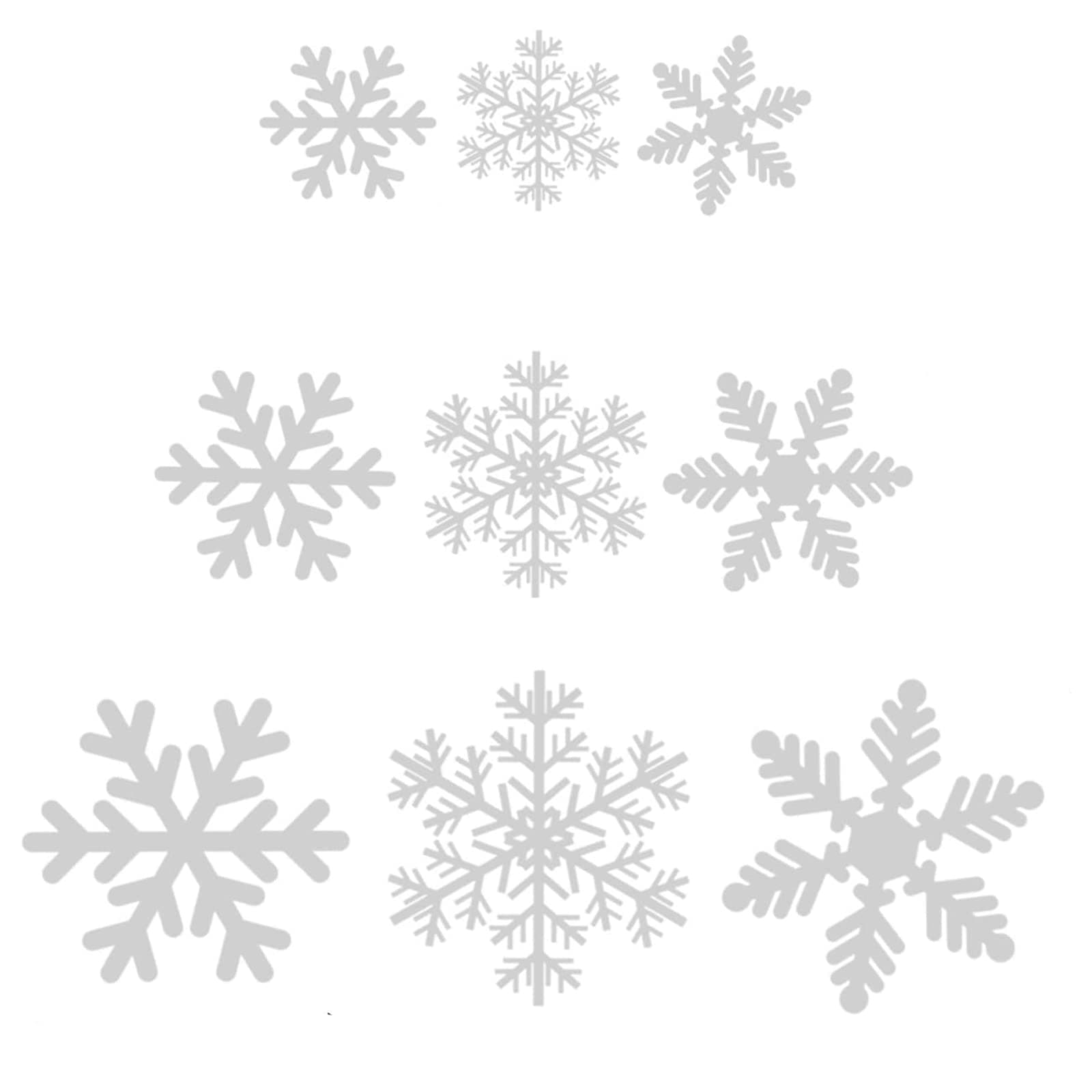 108 Fensterdeko Schneeflocken Schneeflocken Fensterbilder Abnehmbare Fensterdeko Statisch Haftende PVC Aufkleber für Weihnachts-Fenster Dekoration, Türen,Schaufenster, Vitrinen, Glasfronten Angebot bei HelloDeals