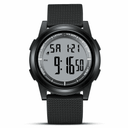 HANPOSH Uhren Herren Digital Herrenuhr 3ATM Wasserdicht Armbanduhr Herren Digitaluhr mit Wecker, Stoppuhr, Kalender 01- Alle Schwarz Angebot bei HelloDeals