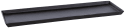 Brandsseller Deko-Tablett 44,5x12,5 cm Deko-Teller Dekoschale Aluminium Schwarz Rechteckig 44.5 x 44.5 x 2 cm Schwarz Angebot bei HelloDeals