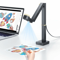CZUR Fancy S Pro 4K USB-Dokumentenkamera & 12MP Webcam mit LED-Licht und Mikrofon, bis zu 60 fps, Autofokus, für Fernunterricht, Live-Streaming, Webkonferenz, für Mac und Windows Angebot bei HelloDeals