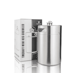 TMCRAFT 5 Liter Mini Growler Keg, tragbares Edelstahl-Bierfass mit sechskantem Spiraldeckel für Hausbrauen, Crafting und Fassbier Angebot bei HelloDeals