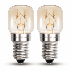 T22 E14 Backofenlampe Warmweiß 2700K, Up to 300°C, AC 220-240V, Dimmbar, Glühbirne E14 Kerze für Backofen, Mikrowelle, Dunstabzugshaube Lampe, Salzlampe, 2pcs 25W Backofenlampe Angebot bei HelloDeals
