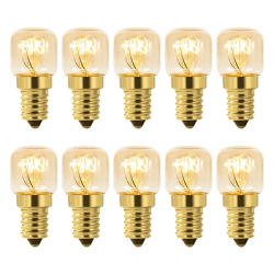 Backofenlampe E14 230V, Salzlampe E14 T22 Dimmbar, Warmweiß 2700K, 80 Lumen, Bis 300°C Hitzebeständiges, Für Backofen, Salzlampe, Grillöfen, Mikrowelle, Kühlschränke, Nähmaschine, 10 Stück 15w 10 Stück (1er Pack) Angebot bei HelloDeals