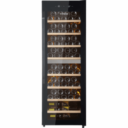 Weinkühlschrank 2 Zonen für 71 Flaschen, Freistehend Getränkekühlschrank mit Glastür, 5–10°C/12–20°C, UV-Schutz, LED-Beleuchtung, Energieeffizienzklasse F Angebot bei HelloDeals