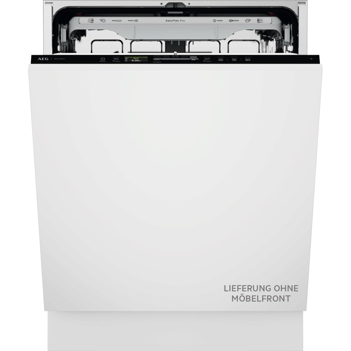 Vollintegrierter AEG 9000 Geschirrspüler, 60cm, smarte WiFi Spülmaschine, multifunktionale Körbe für Backbleche, Wein- & Biergläser, 35 dB mit SuperSilent, A-10%, TimeOnFloor, Innenlicht, GI9210X2CT EEKL A-10, 37 dB Angebot bei HelloDeals